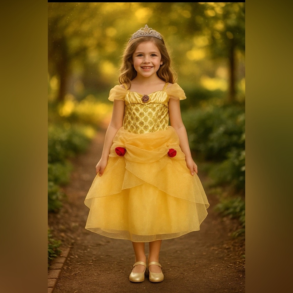 Disney Yellow Belle Princess Dress Costume